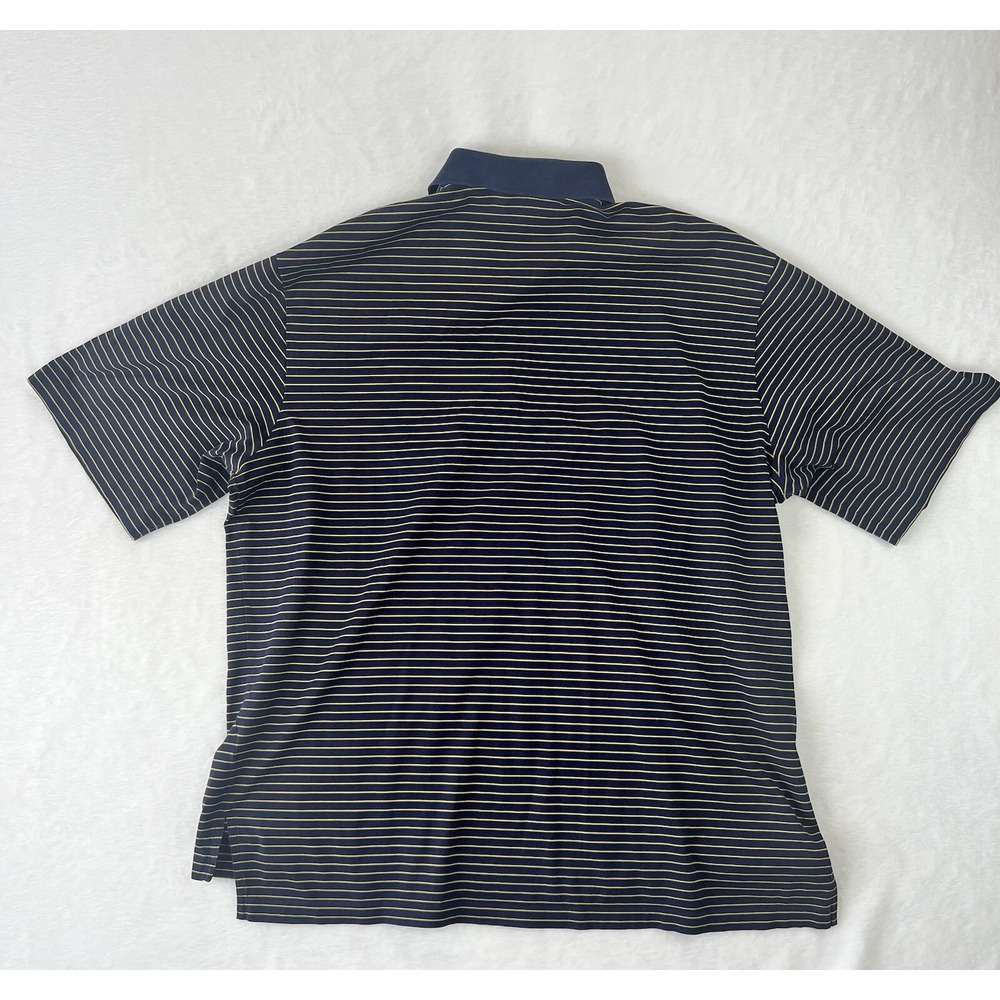 Polo Golf Ralph Lauren Shirt 100% Pima Cotton Men's XL Blue Yellow Stripes Logo - Picture 7 of 7